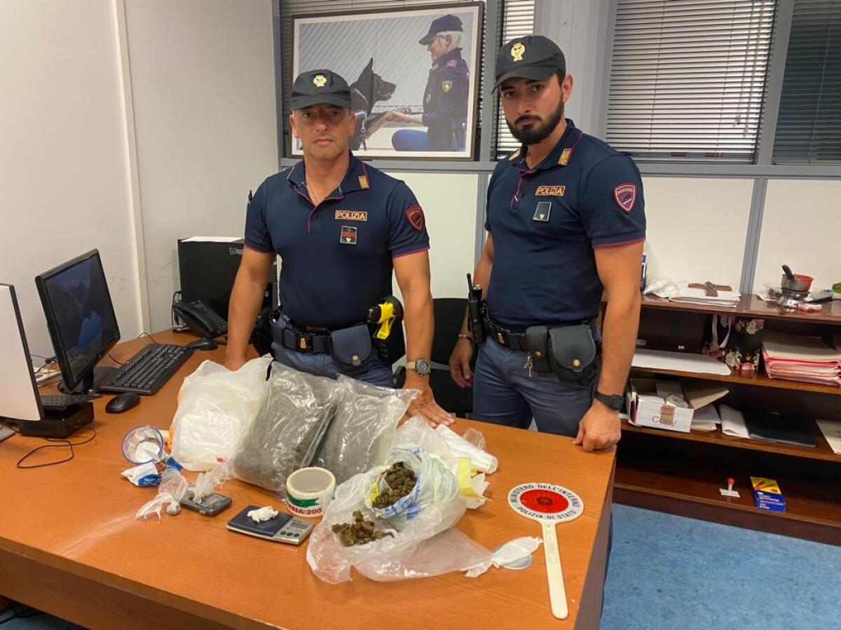 Un chilo di cocaina e un chilo di marijuana in casa, un arresto della polizia nel sud pontino - 