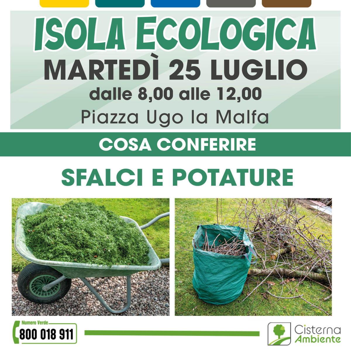 Giornata Ecologica a Cisterna in piazza Ugo La Malfa - 