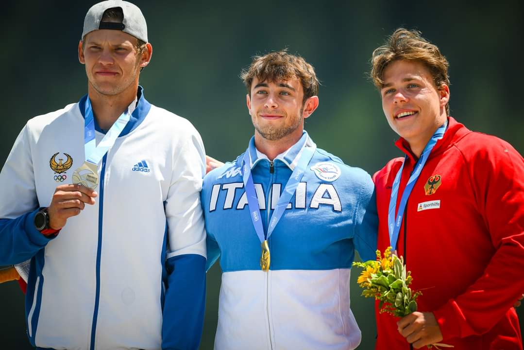 Casadei durante la premiazione