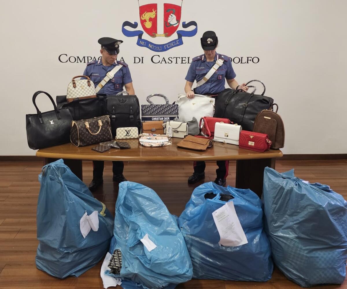 Sorpreso a vendere merce contraffatta sul lungolago, a Castel Gandolfo, minaccia e strattona i Carabinieri. - 