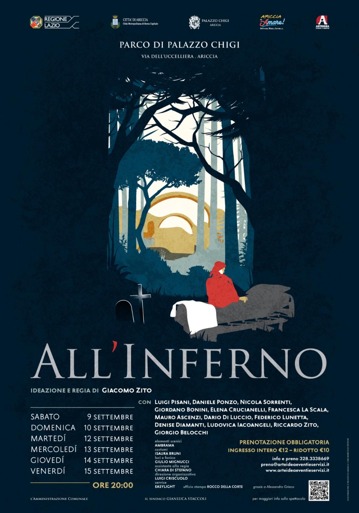 Ariccia - “All’Inferno”, nel Parco Chigi va in scena Dante - 