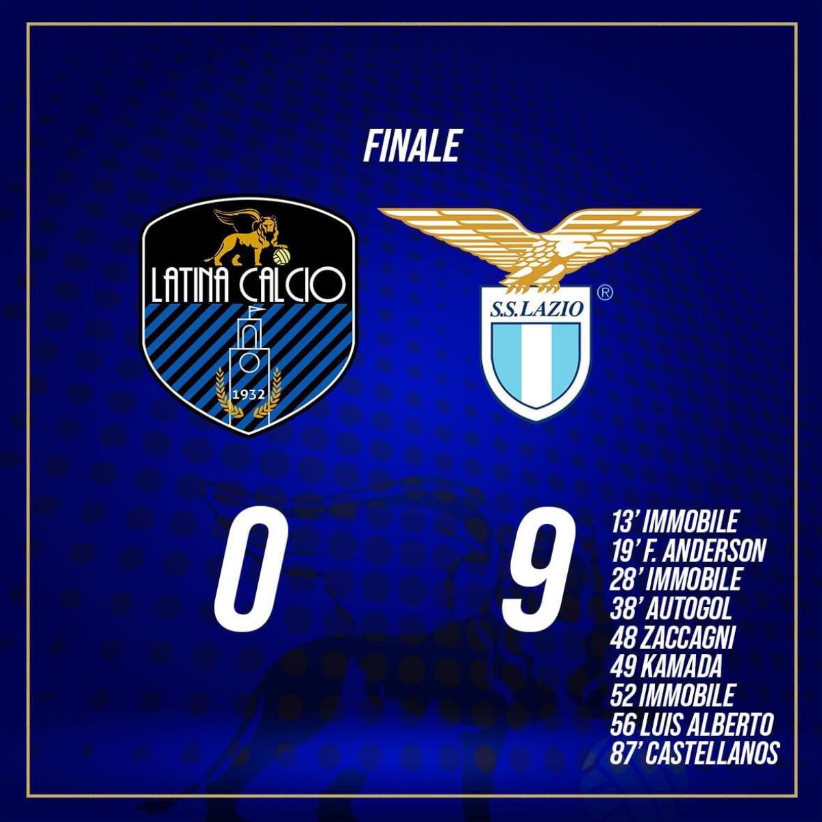 Calcio - Amichevole di lusso al Francioni: la Lazio vince 9-0 - 