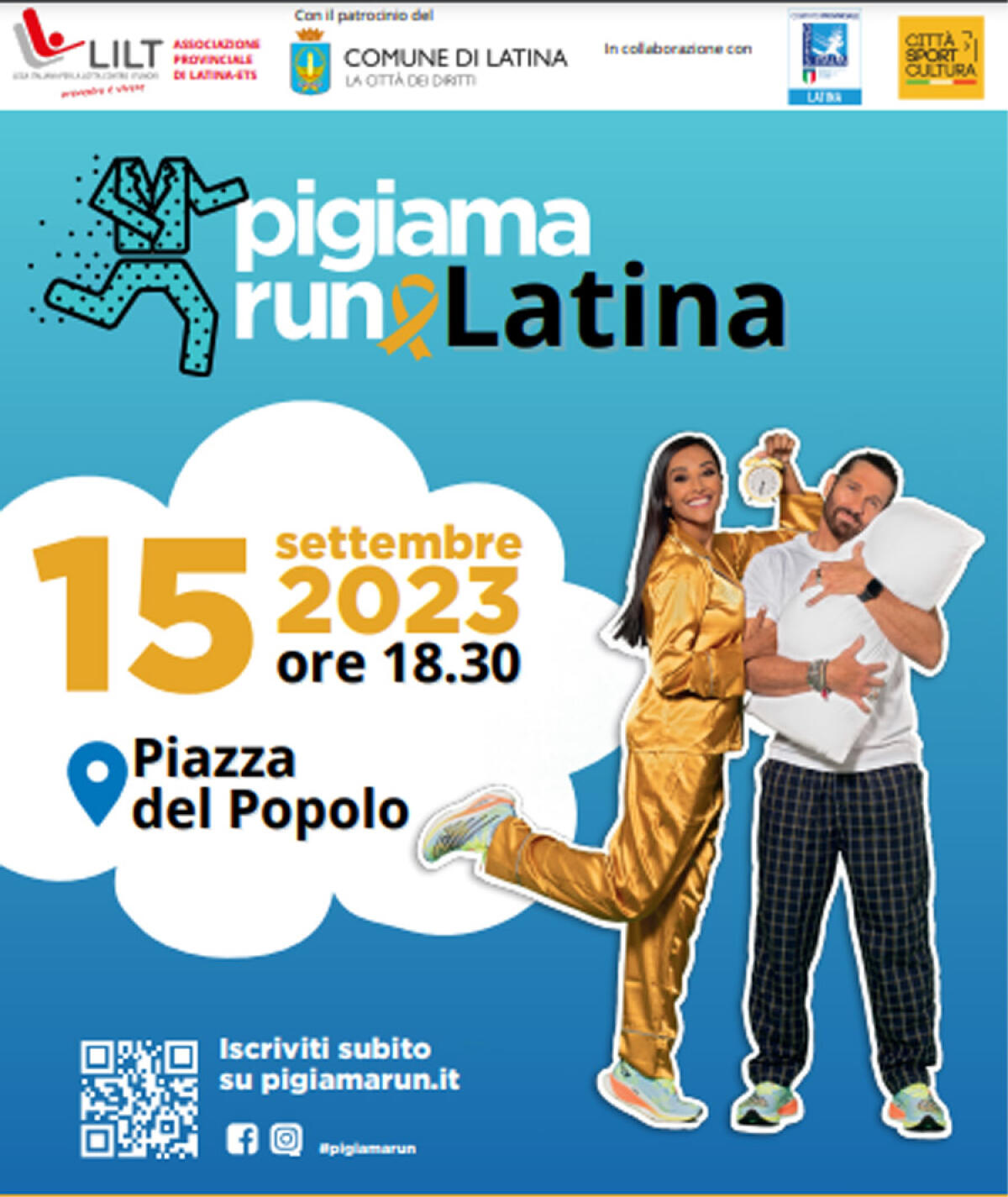 Pigiama Run: a Latina oggi in scena la terza edizione della corsa, adatta a tutti, per i bambini malati di tumore. - 