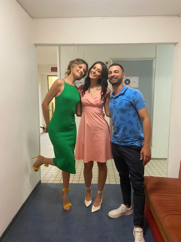 Da sinistra Carola, Emanuela e Gabriele