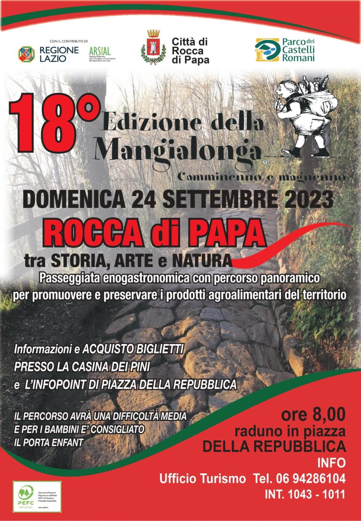 “Mangialonga”: a Rocca di Papa questa domenica la tradizionale passeggiata enogastronomica. - 