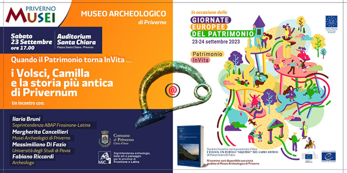 “Giornate europee del patrimonio”: oggi a Priverno alla scoperta di due straordinari luoghi della cultura. - 