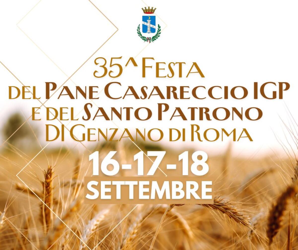 Festa del pane casareccio nel fine settimana a Genzano ed anche festa patronale. - 
