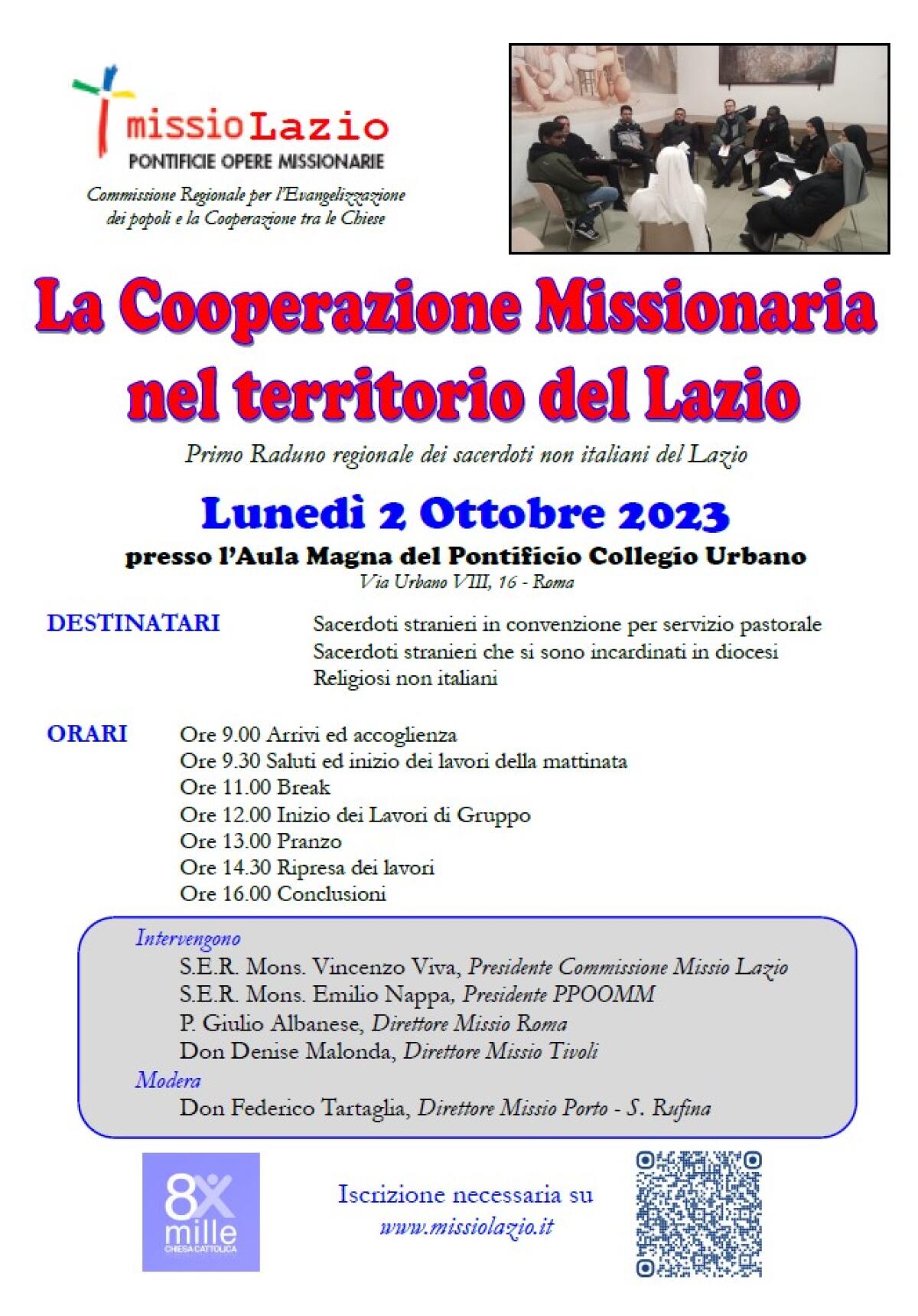 Il 2 ottobre a Roma il primo raduno regionale dei sacerdoti non italiani del Lazio - 