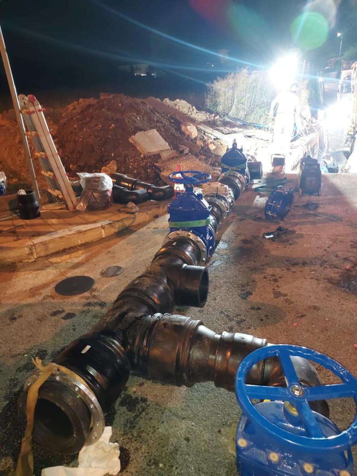 Lavori di risanamento della rete idrica di Cisterna in fase conclusiva. - 