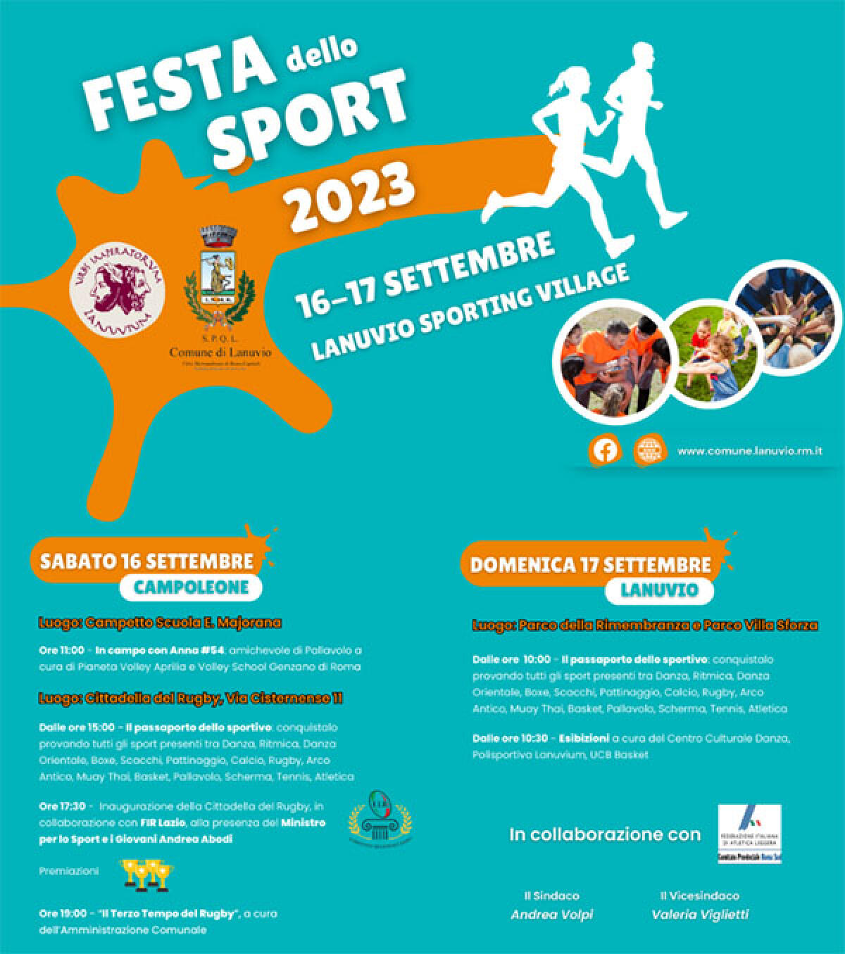 Festa dello Sport ed inaugurazione della Cittadella del Rugby il prossimo fine settimana a Lanuvio. - 