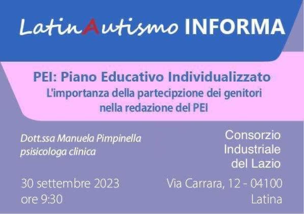 LatinAutismo: da sabato 30 settembre riprendono le attività dell’associazione. - 