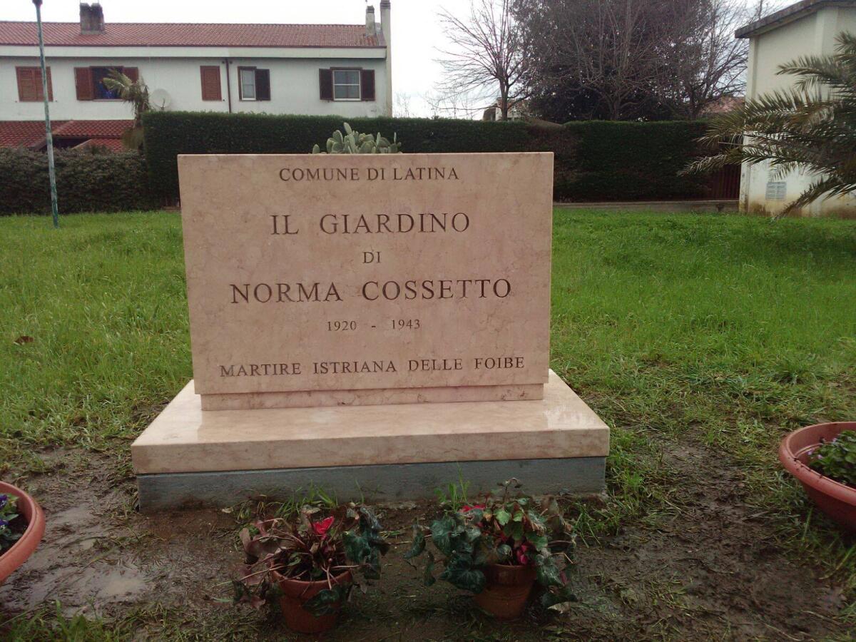 Norma Cossetto: a Latina il 4 ottobre la cerimonia di omaggio alla stele - 