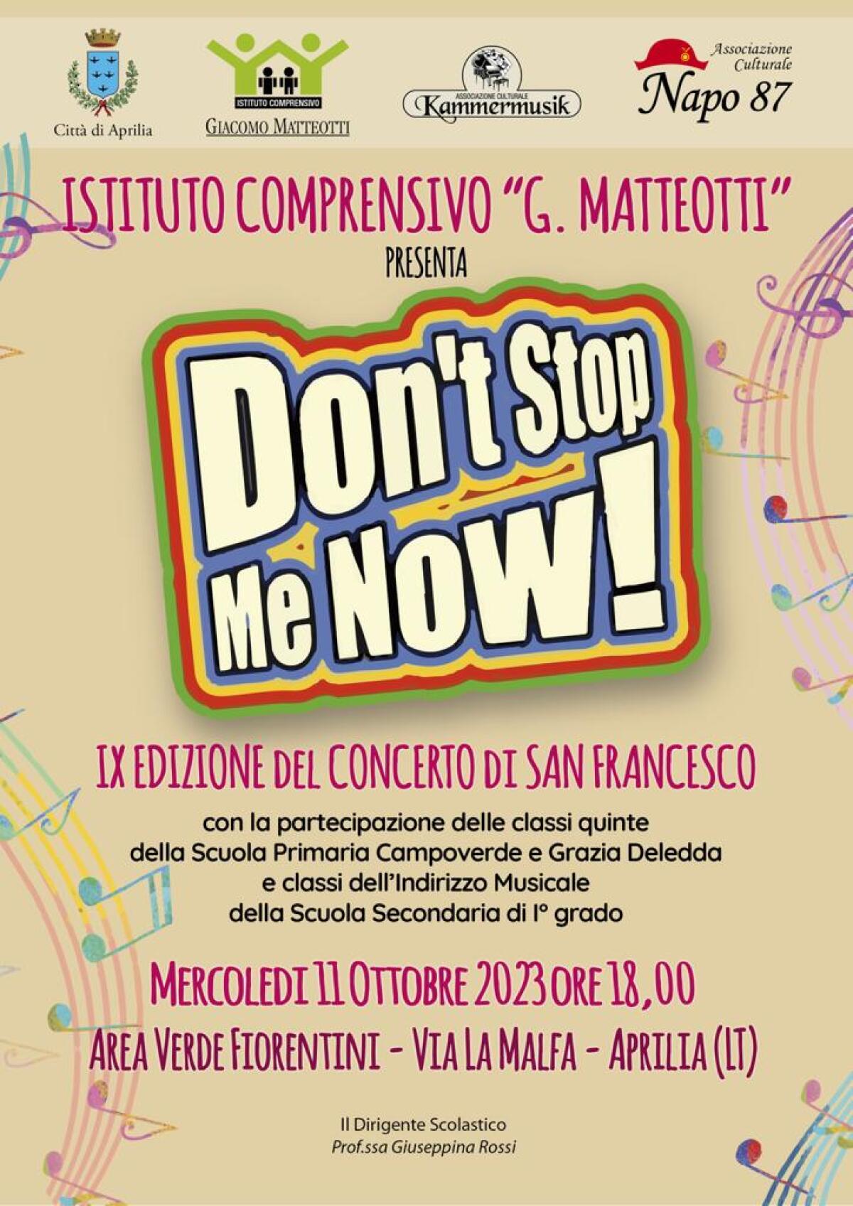 “Don’t Stop me now”, ad Aprilia il concerto dedicato a San Francesco: sul palco 150 bambini in coro - 