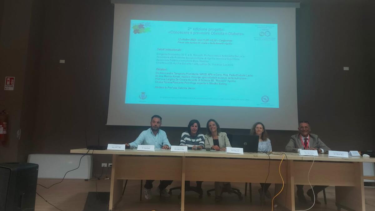 “Conoscere e Prevenire Obesità e Diabete”: al “Rosselli” di Aprilia la presentazione della seconda edizione del progetto. - 