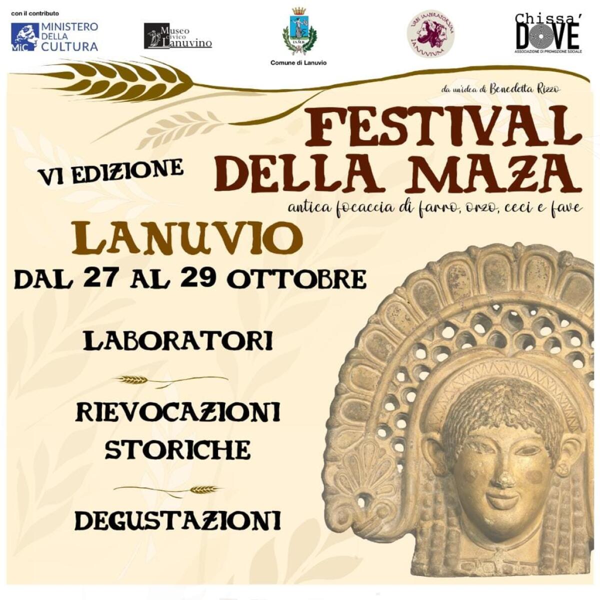 Lanuvio questo fine settimana celebra la Maza, la focaccia di Giunone Sospita. Ecco il PROGRAMMA. - 