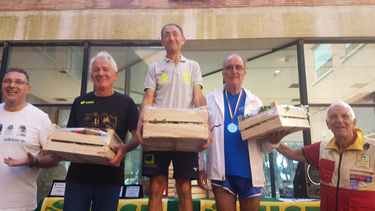 Mezza maratona di Sabaudia, Tescione della Podistica Aprilia medaglia di bronzo - 