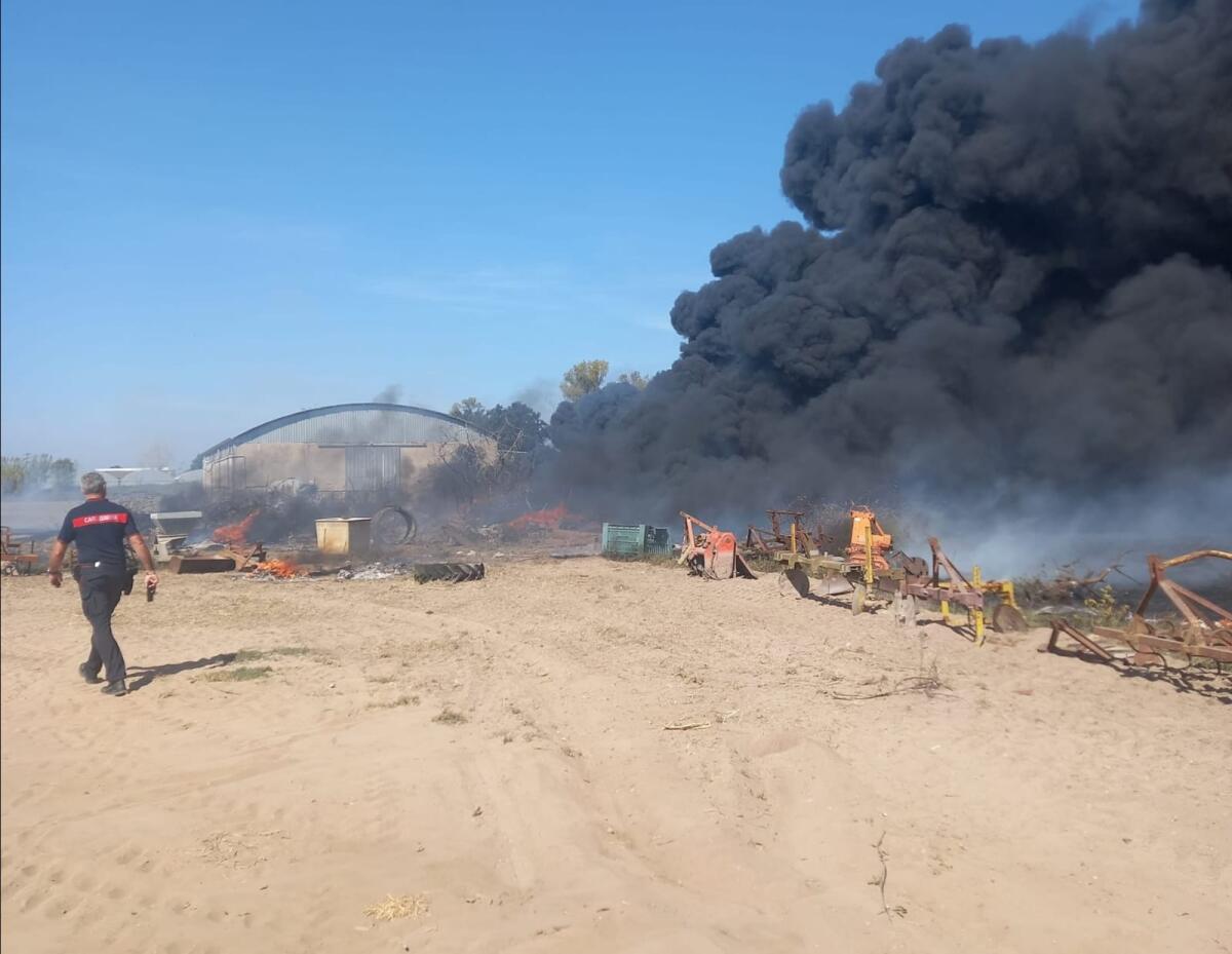 Brucia rifiuti in un campo, denunciato dal nucleo forestale di Terracina - 