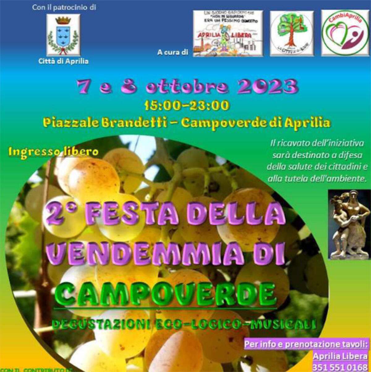 Questo fine settimana ad Aprilia la “Festa della Vendemmia di Campoverde”. - 