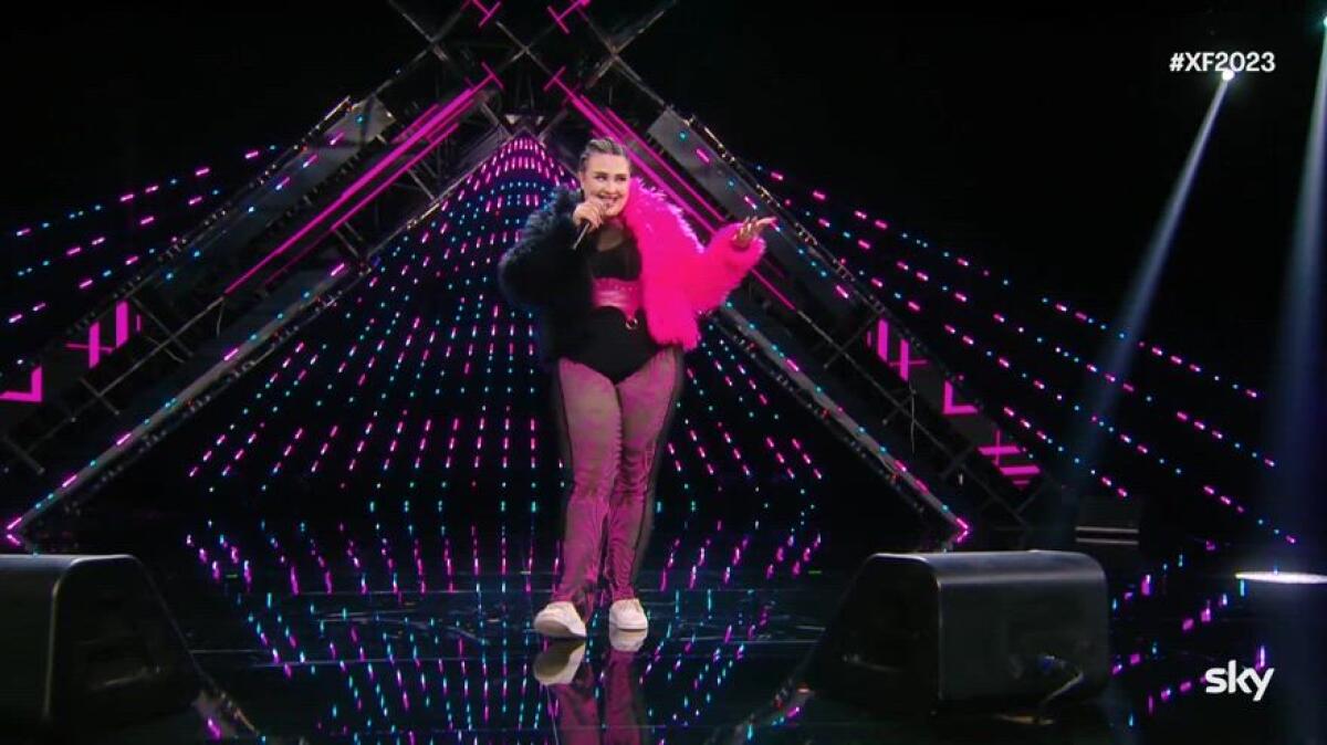 La setina Asia Leva in arte Groan ai live di X Factor 2023 - 