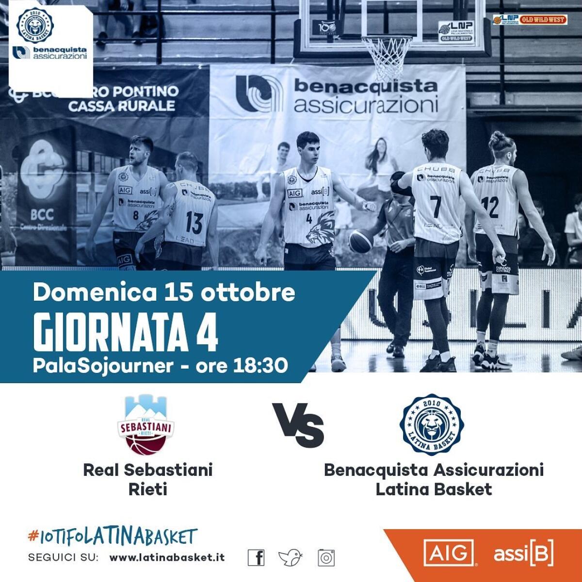 Basket serie A2: Latina affronta a domicilio Rieti. - 