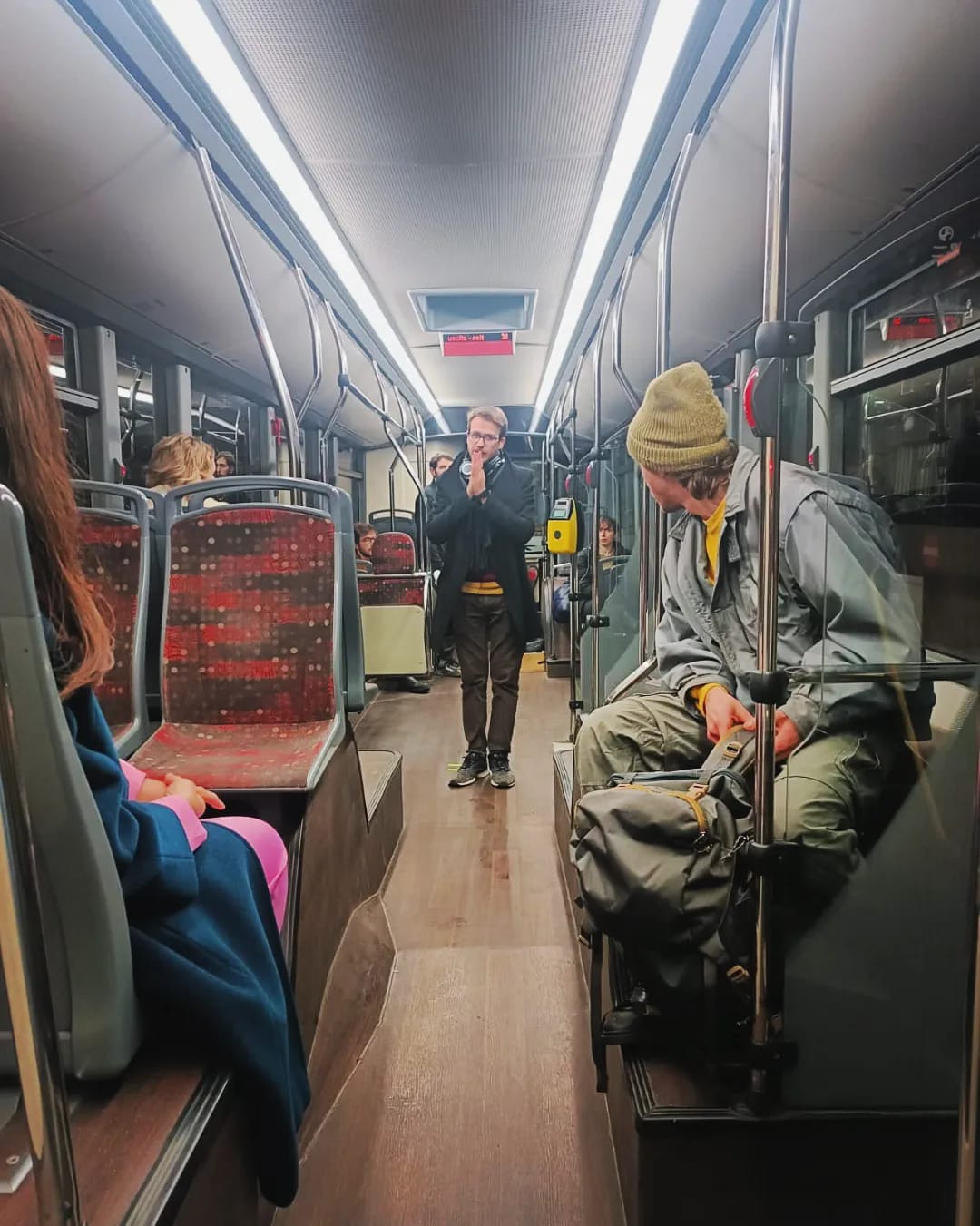 Lorenzo Nuccio durante le riprese del film