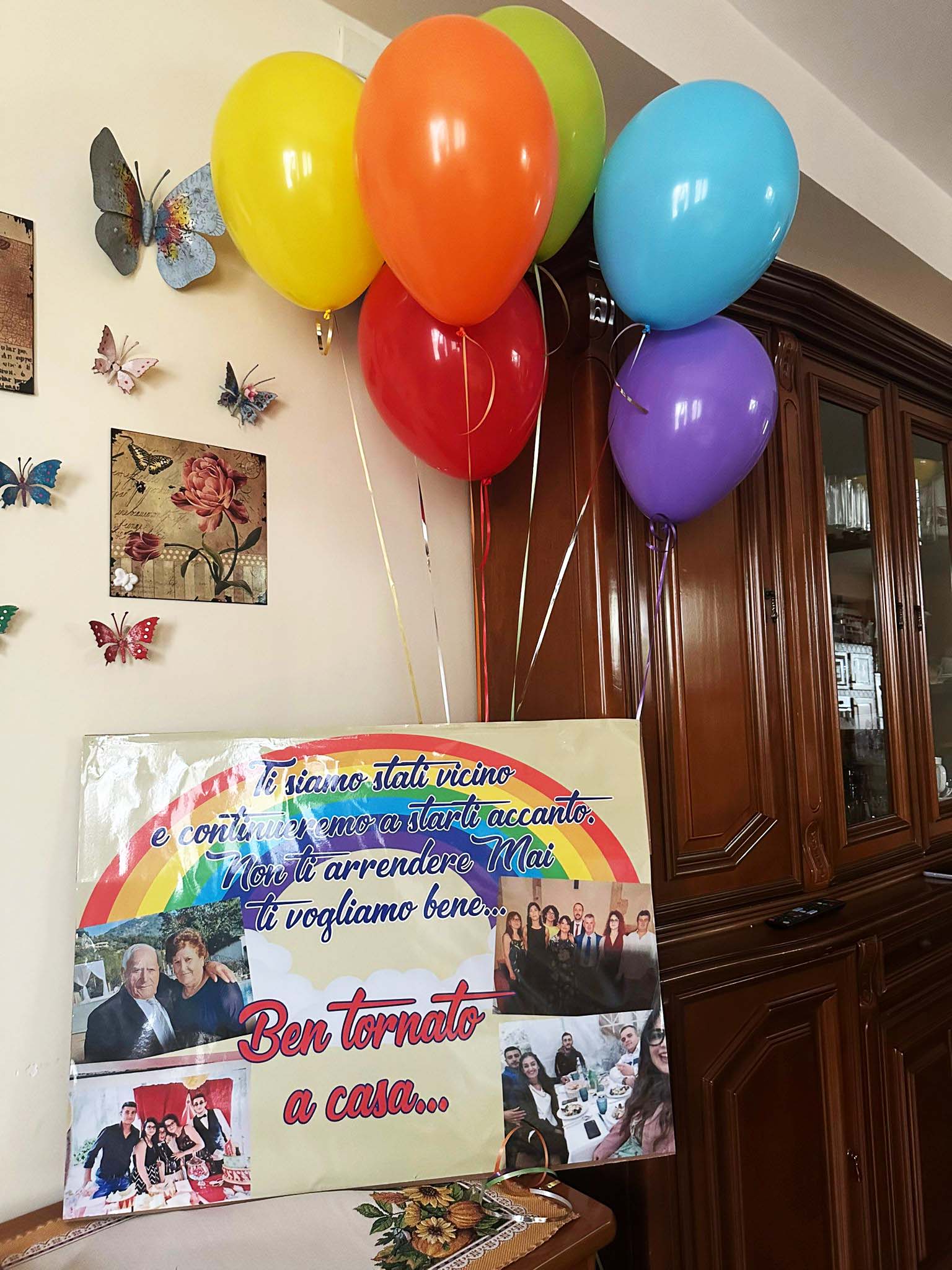 Marco Pannone festeggiato il ritorno a casa