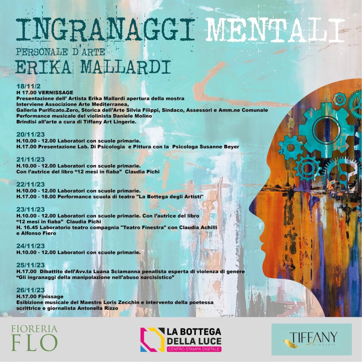 Ingranaggi mentali, la nuova mostra dell’apriliana Erika Mallardi - 