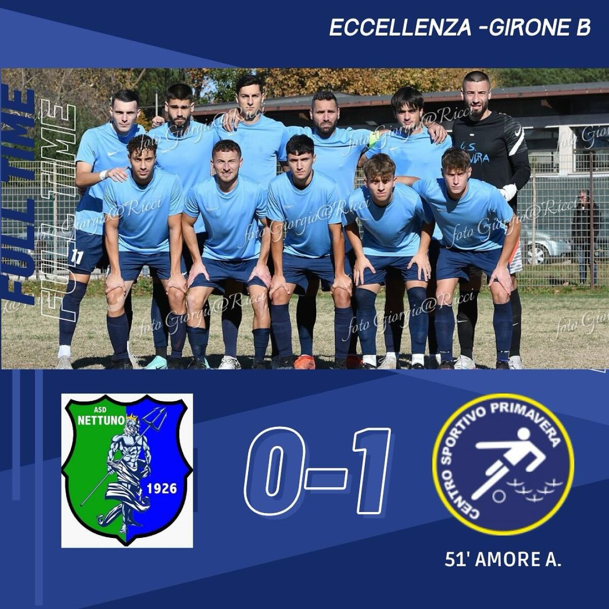 Calcio - Il Centro Sportivo Primavera vince a Nettuno - 