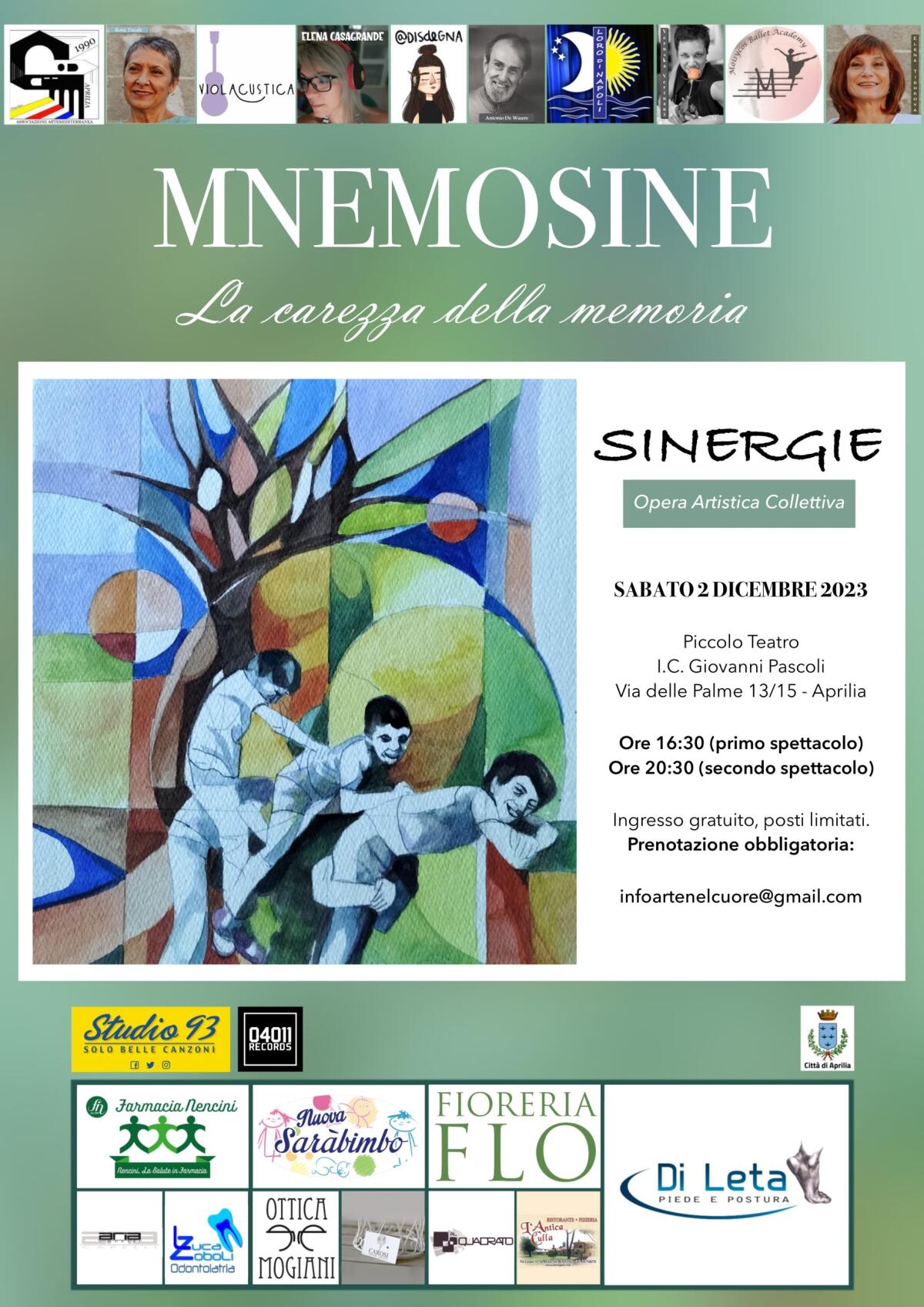 “Sinergie: opera artistica collettiva”: Questo sabato ad Aprilia va in scena la quinta edizione. - 