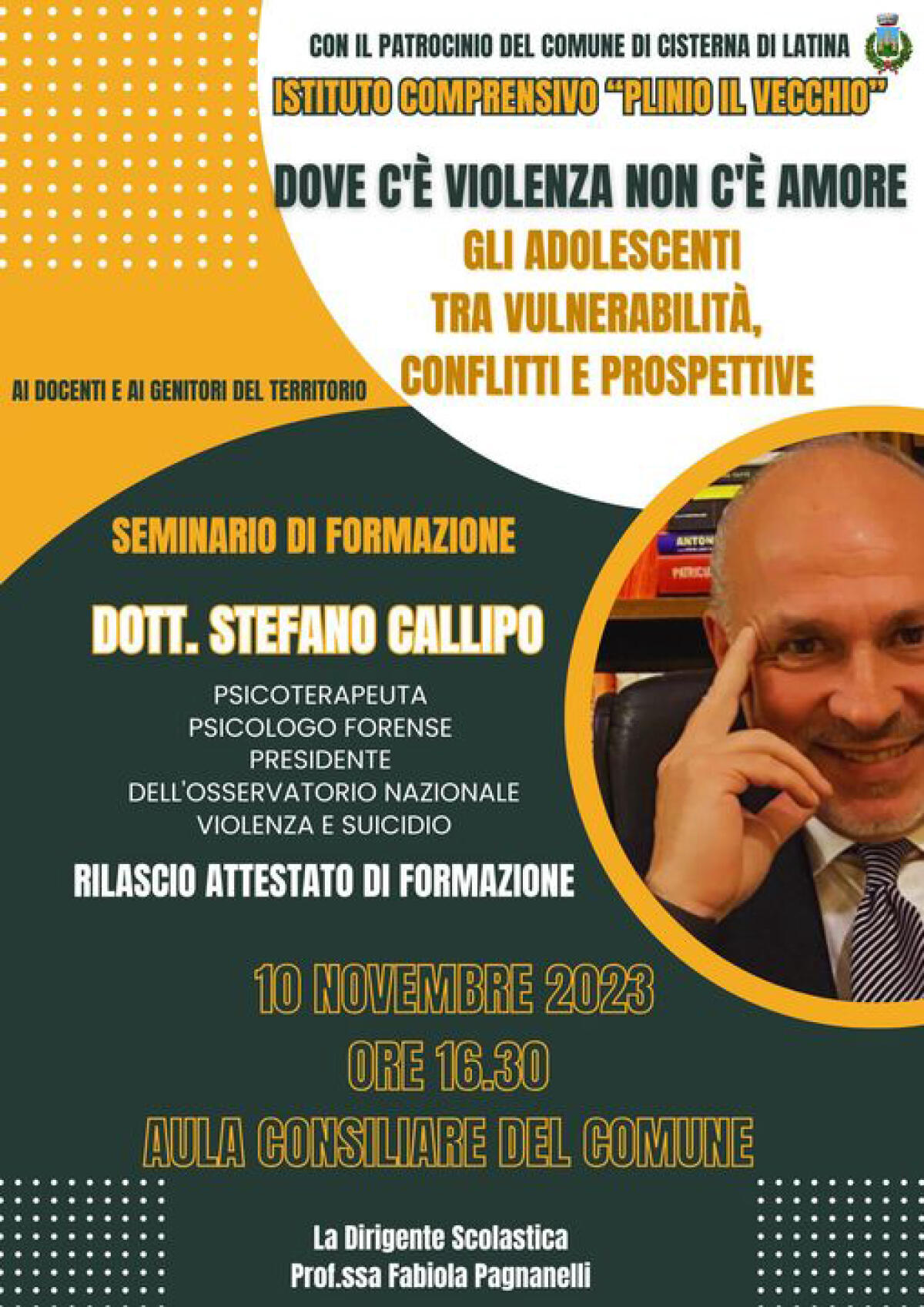 “Dove c’è violenza non c’è amore. Gli adolescenti tra vulnerabilità, conflitti e prospettive”. Seminario oggi a Cisterna. - 