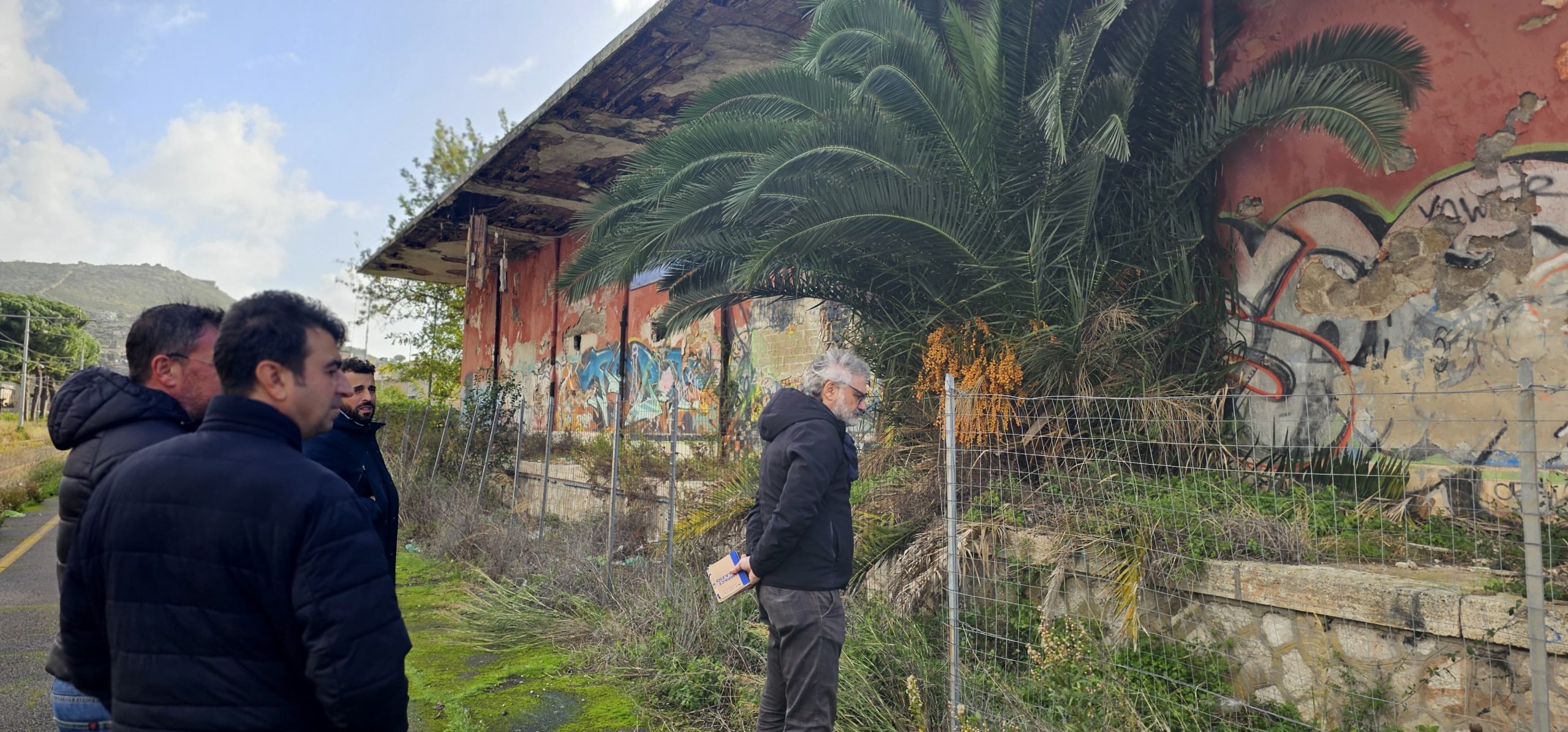sopralluogo alla stazione ferroviaria di Terracina