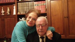 Aldo Boccabellla con la moglie Liliana nel 2013