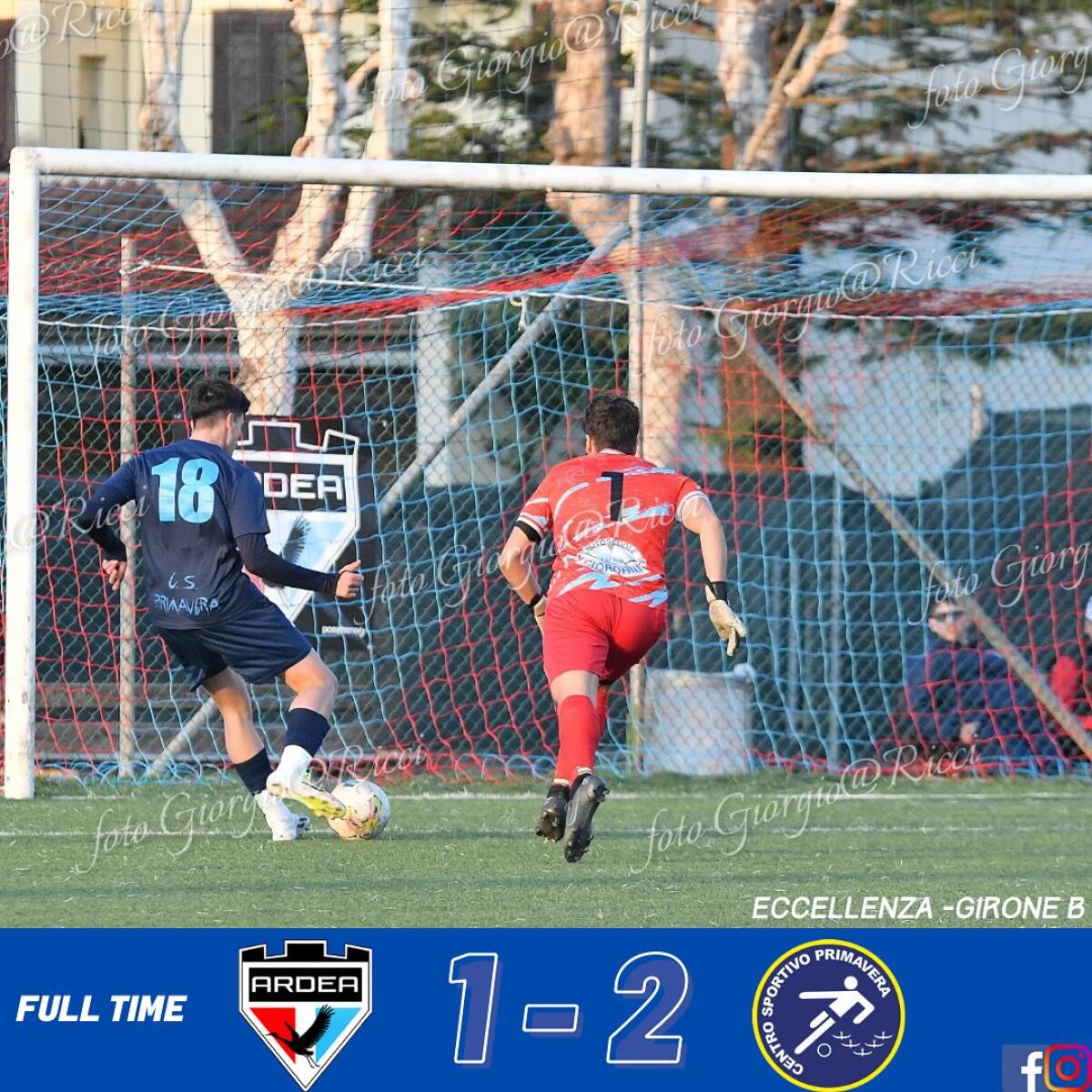 Calcio di Eccellenza: il Centro Sportivo Primavera batte il Racing Ardea ed esce dalla zona retrocessione. - 