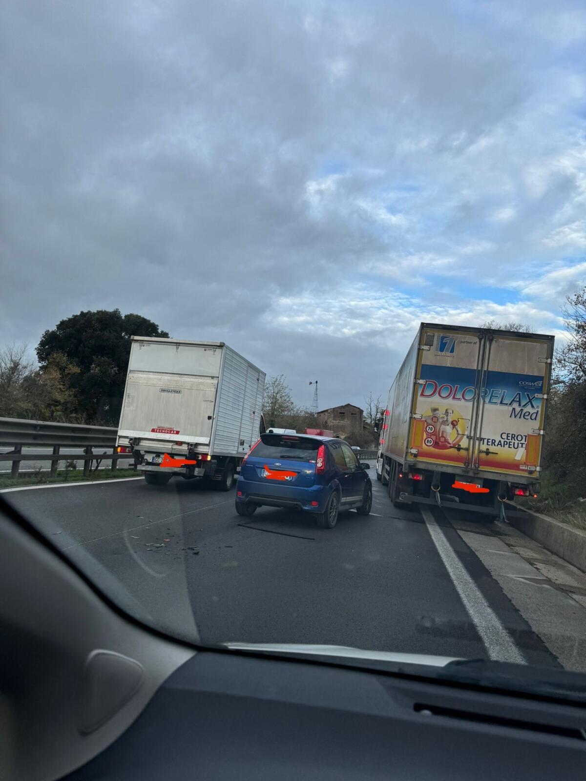 INCIDENTE SULLA PONTINA, CODE VERSO ROMA - 