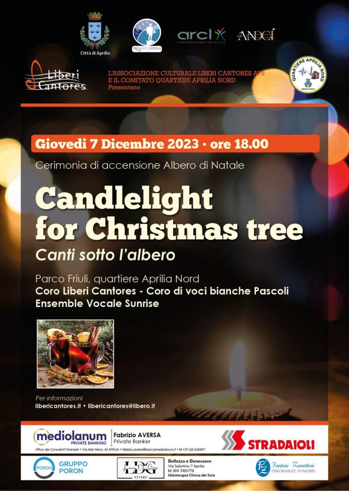 Al Parco Friuli di Aprilia il concerto "Candlelight for Christmas tree" - 