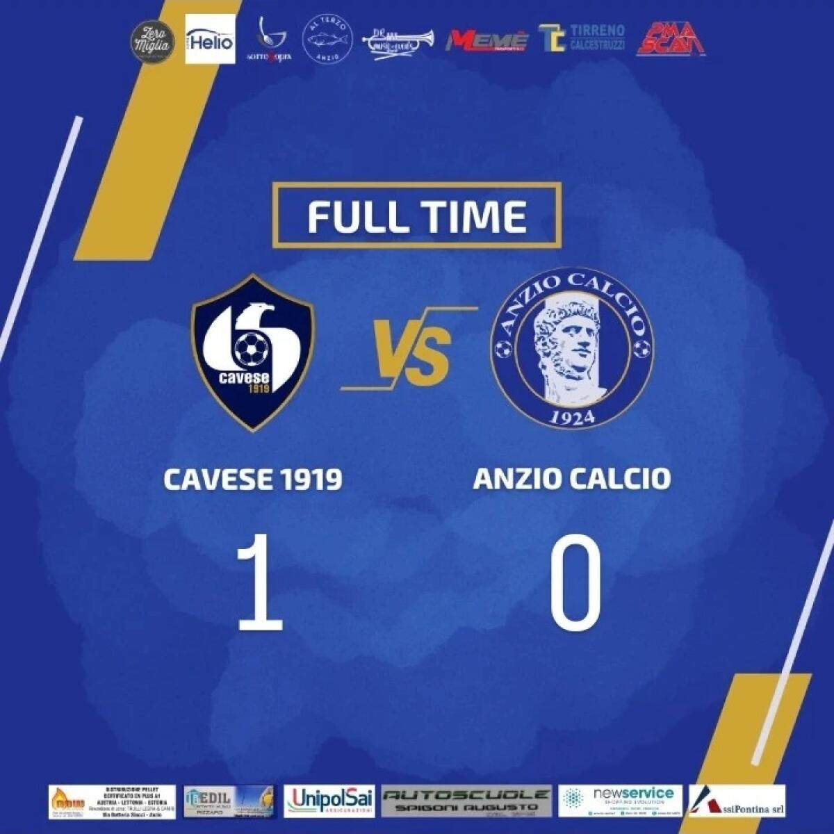 Calcio - Serie D - L'Anzio cade sul campo della Cavese - 