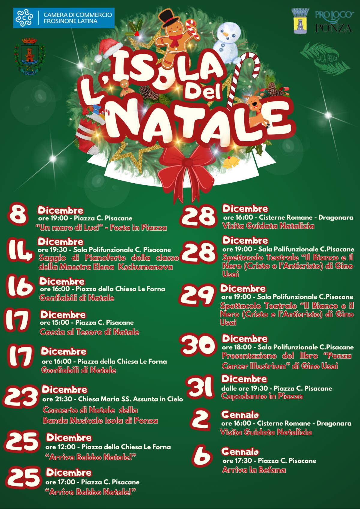 “L’isola del Natale”: a Ponza prosegue il cartellone di eventi natalizi. - 
