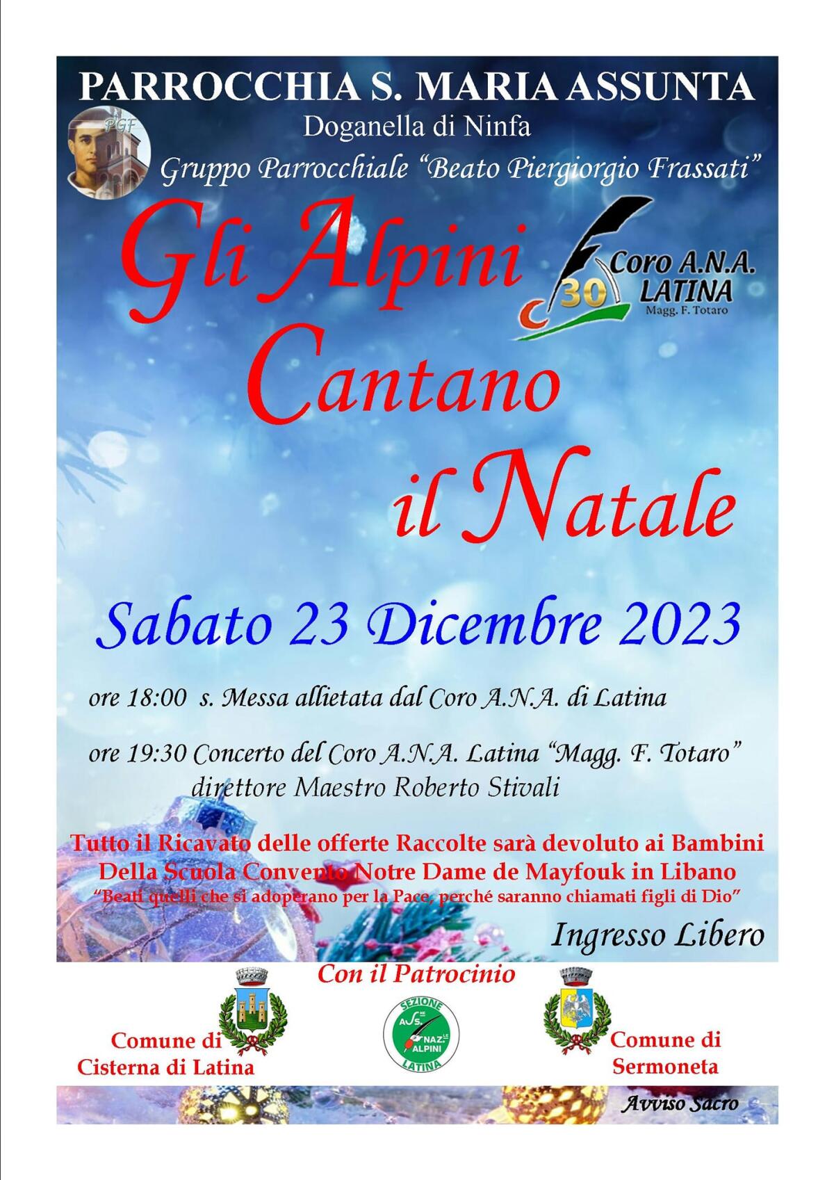 Concerto di Natale con il Coro ANA di Latina - 