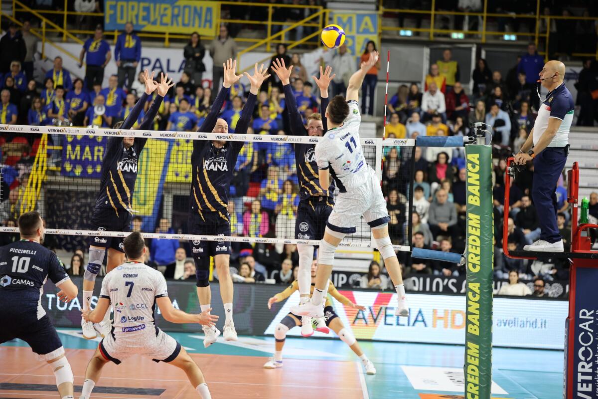 Superlega -  Il Cisterna cede in tre set a Verona - 