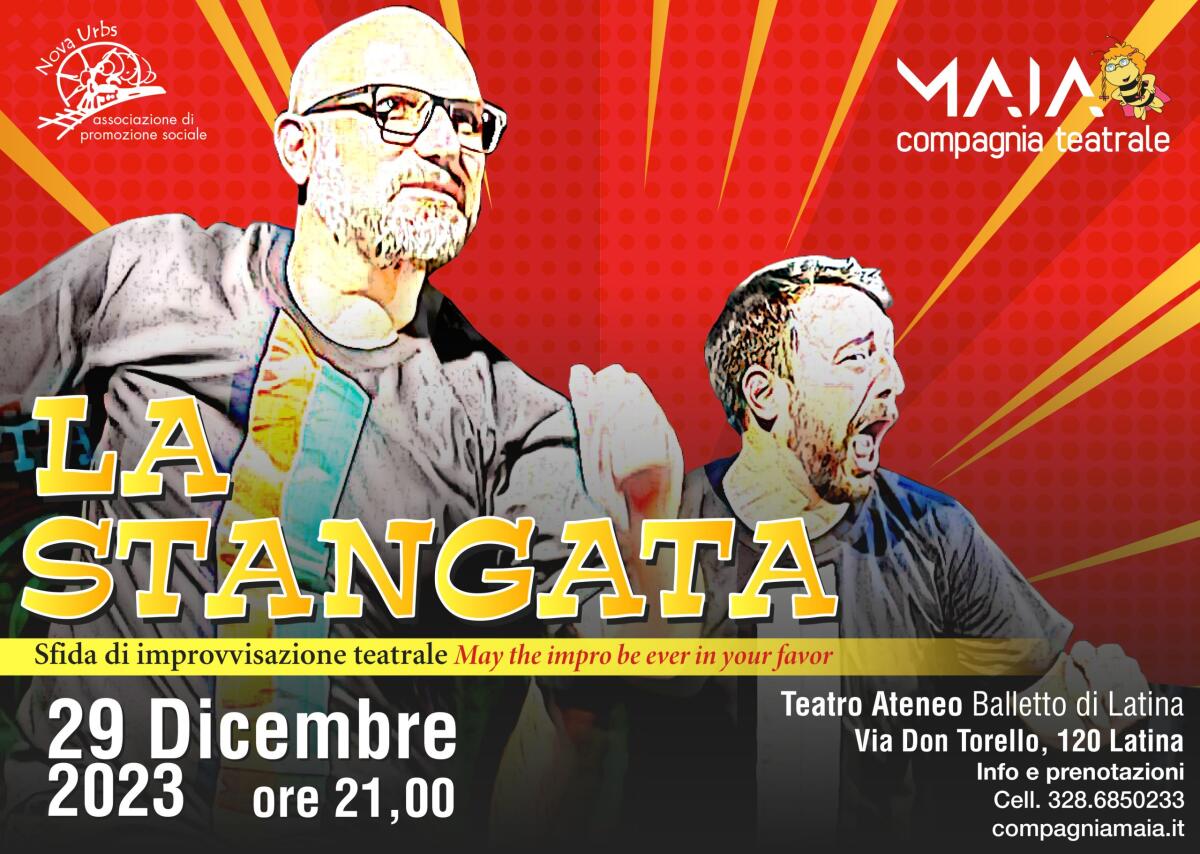 Sfida di improvvisazione teatrale questa sera a Latina con “La Stangata”. - 