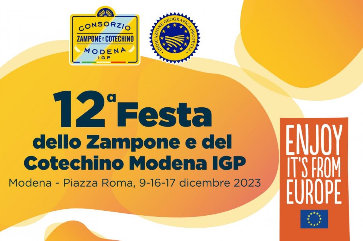 12esima edizione della “Festa dello zampone e del cotechino Modena IGP” il 16 e 17 Dicembre con il rinomato chef Massimo Bottura! - 