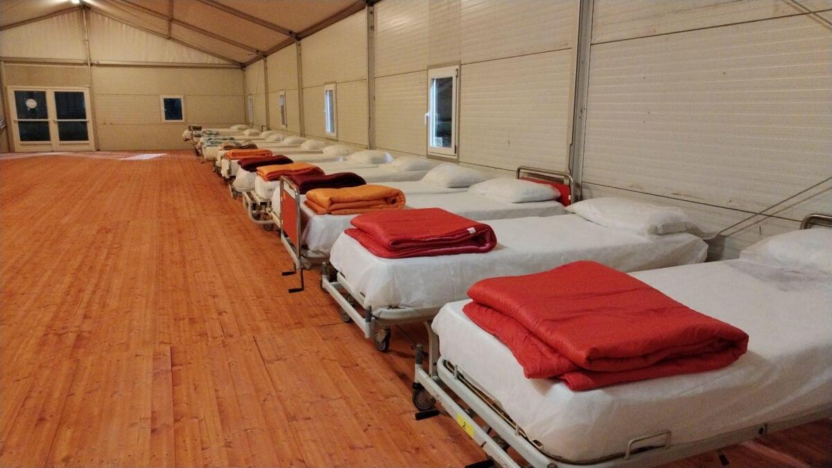 A Latina operativo il dormitorio invernale nella tensostruttura dell’arena Prampolini. 60 posti letto disponibili. - 