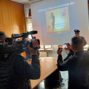 Violenza di genere - Conferenza stampa fine anno 2023 Comando provinciale CC Latina