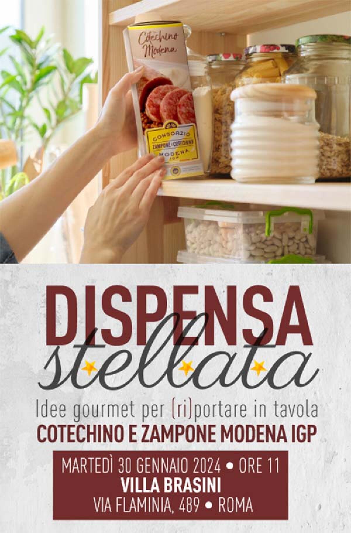 “Dispensa stellata”: a Roma uno showcooking del Consorzio Zampone e Cotechino Modena IGP per reinventare gli ingredienti delle feste. - 