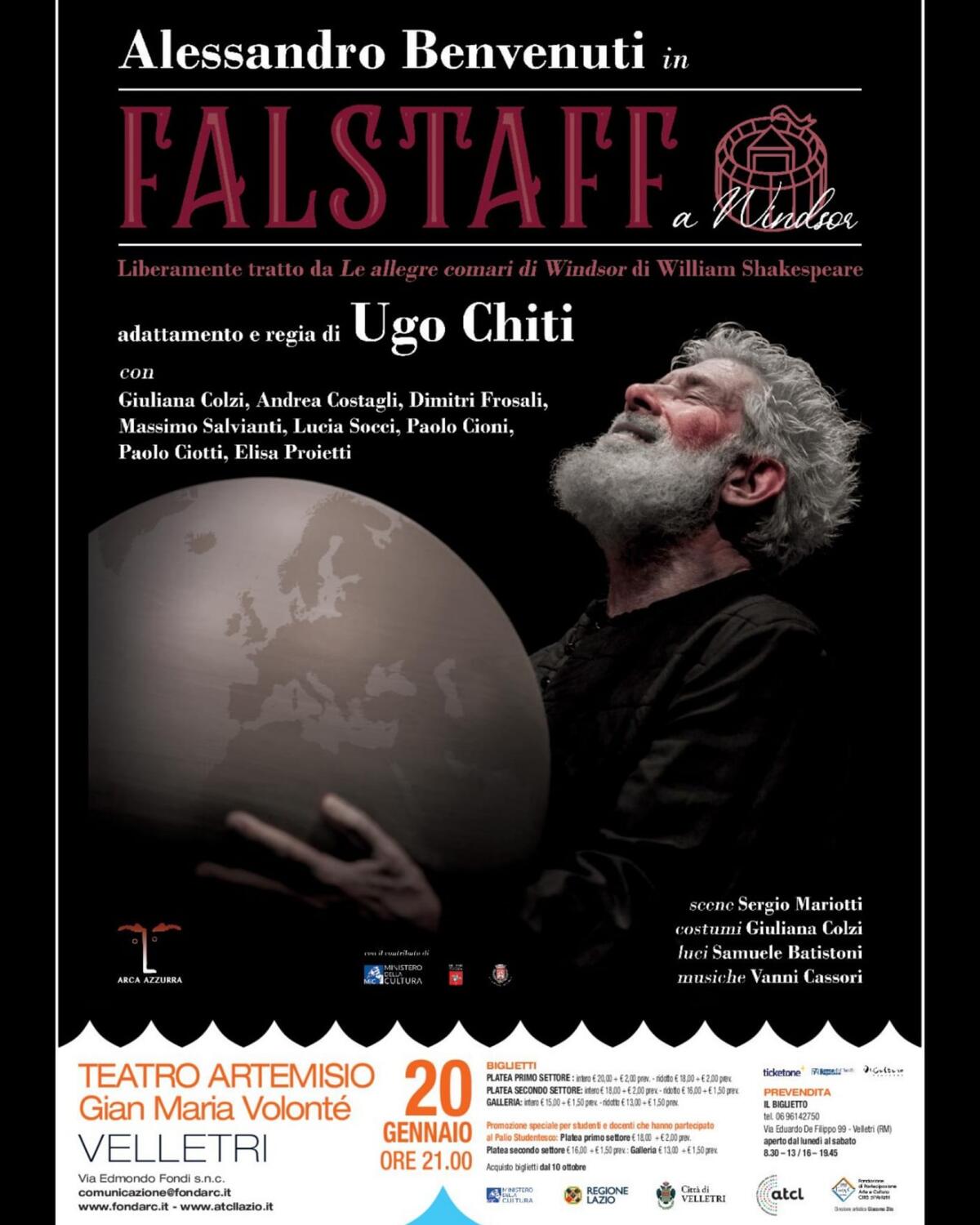 Al teatro Artemisio-Volontè di Velletri in scena il Falstaff - 