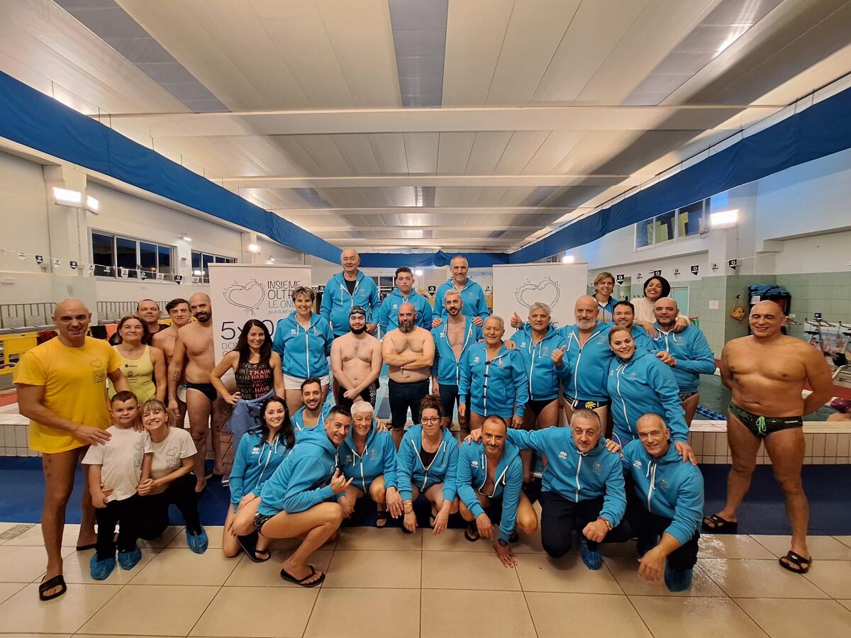Nuoto Master, all’Aprilia Sporting Village una maratona di solidarietà. - 