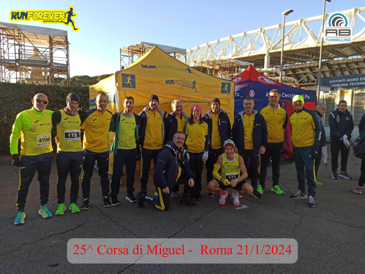 Gli atleti della Runforever Aprilia in vista alle gare podistiche di tutta Italia - 