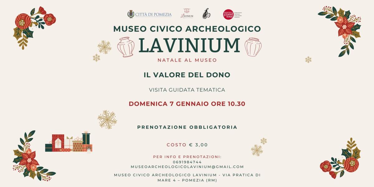 Al Museo Lavinium di Pomezia questo fine settimana laboratorio didattico e visita guidata tematica. - 