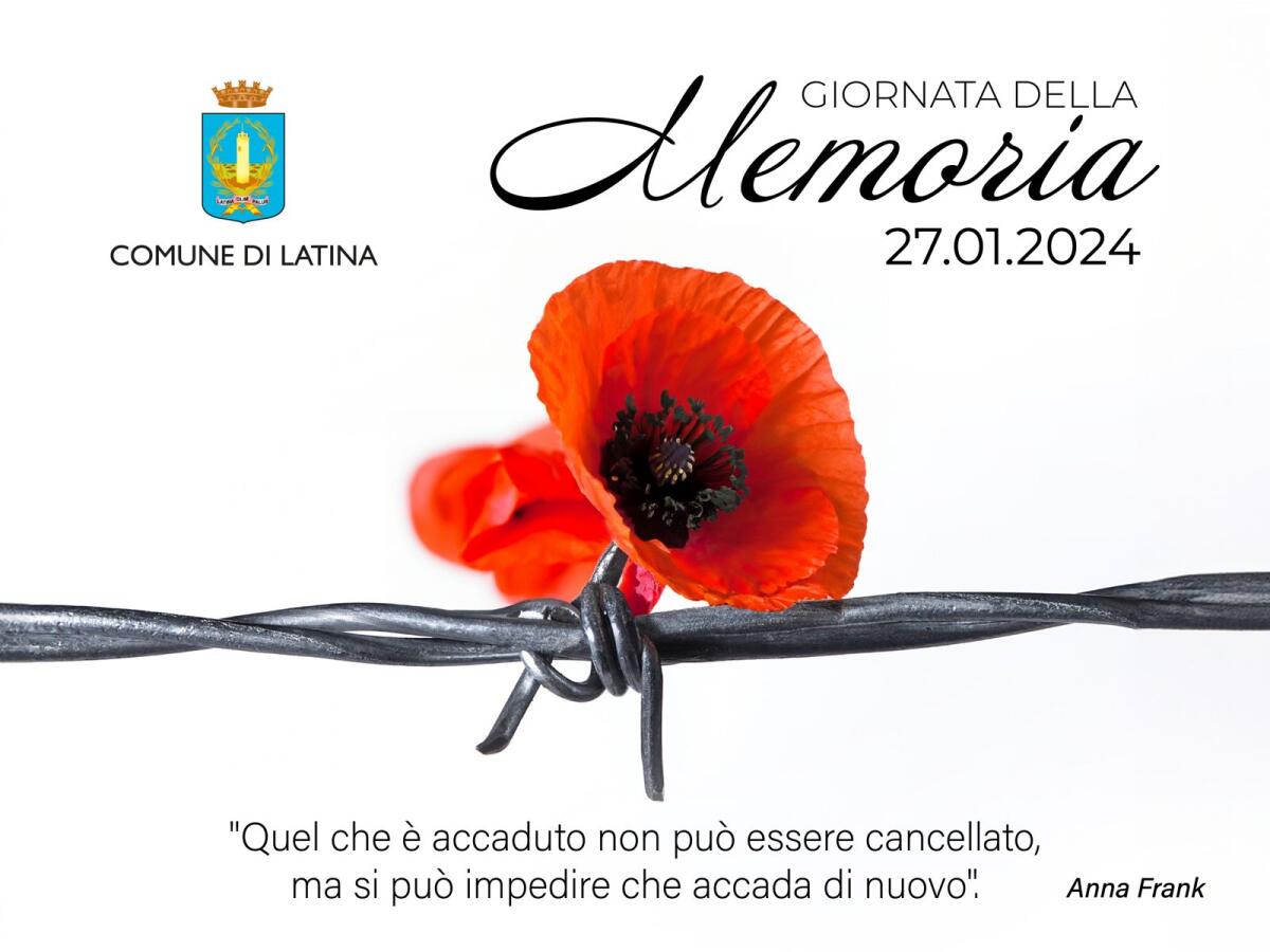 Giorno della Memoria, a Latina questa mattina una cerimonia in ricordo di Gina Piazza. - 