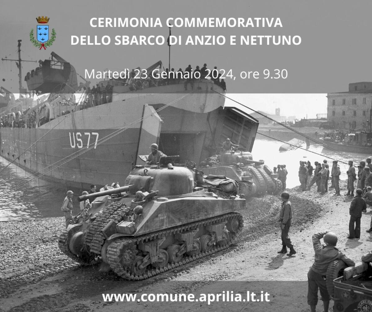 80esimo dello Sbarco: il 23 Gennaio la cerimonia ad Aprilia, al monumento “Il Graffio della vita”. - 